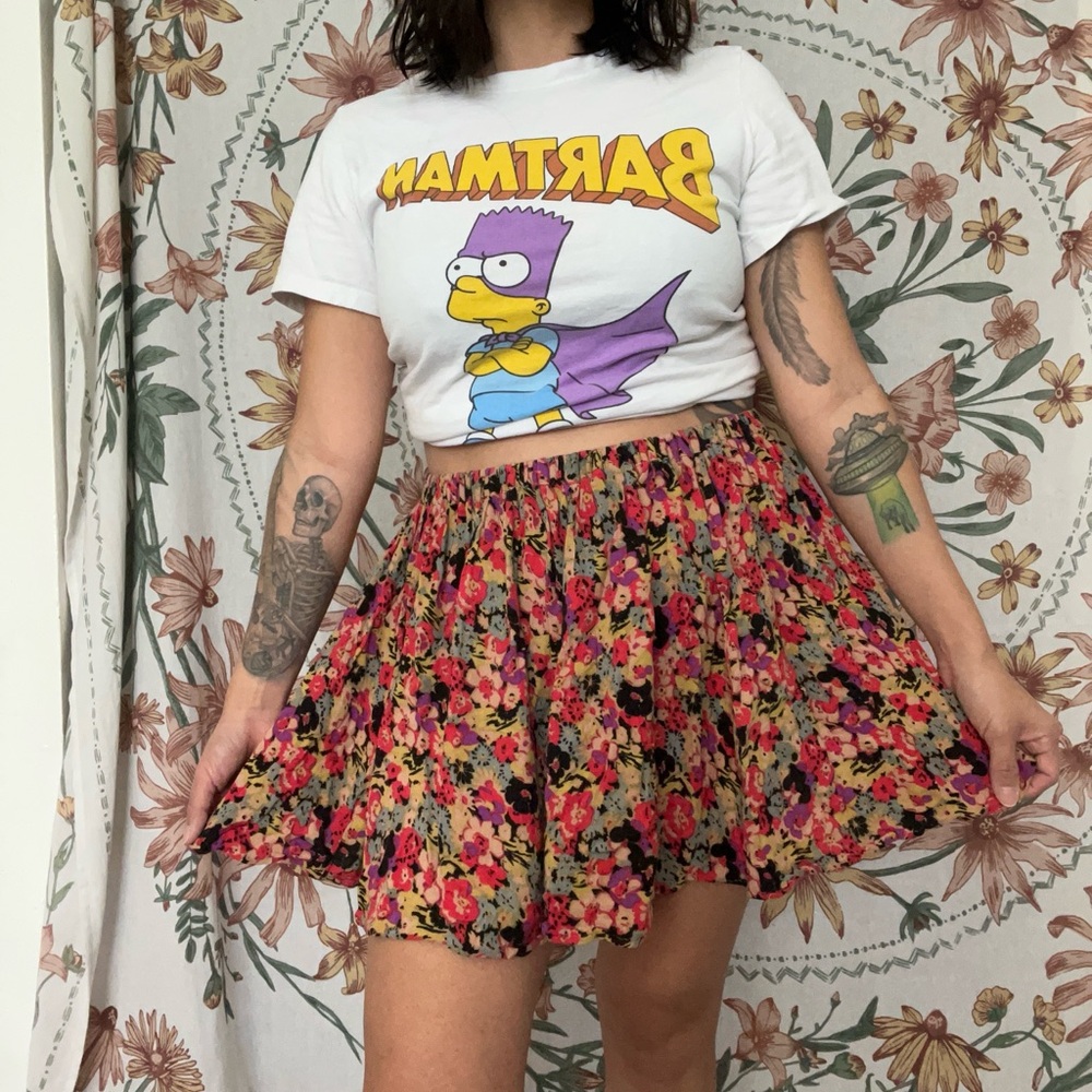 Floral Skater Skirt